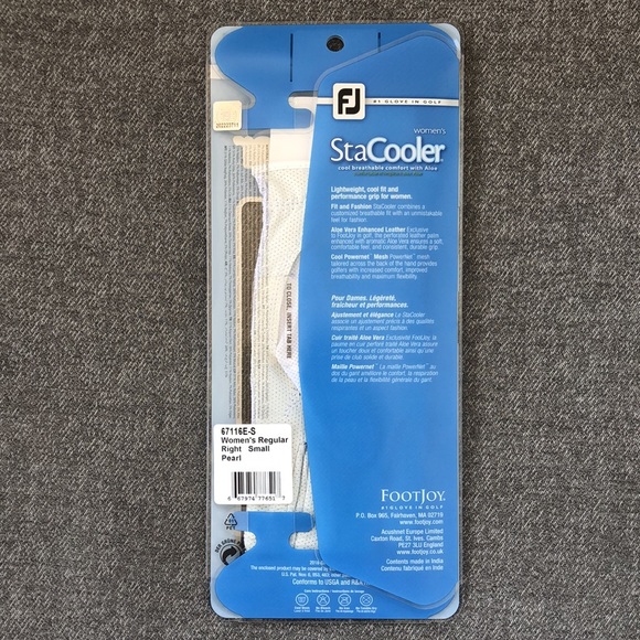 NWT! - FOOTJOY StaCooler Women’s RIGHT HAND Golf Glove - Picture 4 of 7